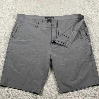 Travis Mathew Golf Chino Shorts Men’s 42 Gray Polyester Spandex Blend Causal - Image 1 of 4