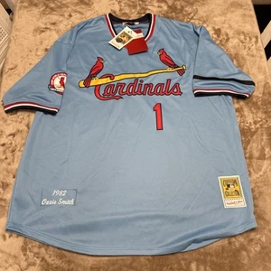 100% Authentic Mitchell & Ness 1982 Ozzie Smith Cardinals Jersey Sz 56 XXXL - Picture 1 of 19