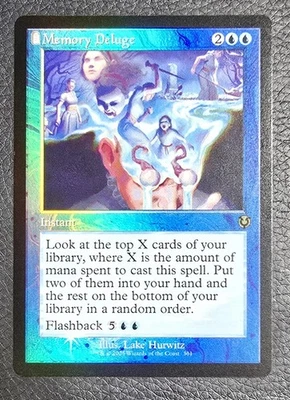 Memory Deluge (Retro Frame) Innistrad Remastered Foil NM Magic Card MTG - Image 1 of 2