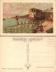 Postal de colección - Italia NAPOLI - Posillipo con Palazzo Donn'Anna - Imagen 1 de 1