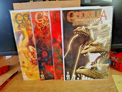 GODZILLA Sons of Giants mini série completa 1-5 IDW Comics Mothra - Imagem 1 de 4