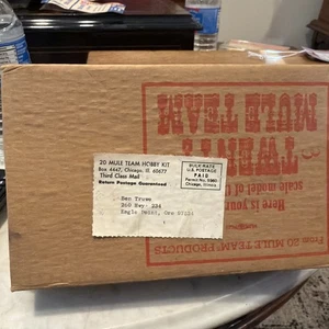 DEATH VALLEY DAYS  20 MULE TEAM MODEL KIT MIB 1950s HO SCALE MAIL-AWAY - Picture 1 of 4