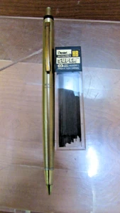 Vintage Gold Tone Pentel Japan Mechanical Pencil 0.5 with refills - Picture 1 of 7