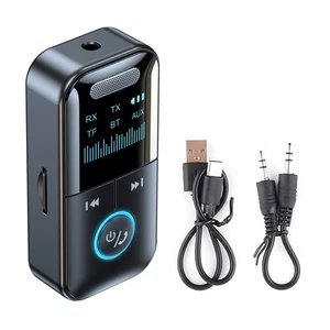 New Bluetooth Adapter Audio Music Wireless Receiver AUX 3.5mm Home Car Connector - Photo 1/17