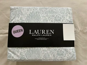 NEU 4-teiliges Ralph Lauren Queen Bettwäsche Set Floral Jakobin Floral Französisch Blau & Weiß - Bild 1 von 5