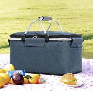 XXL Kühltasche Thermo Einkaufskorb Picknick Kühlbox Campingtasche faltbar - Bild 1 von 6