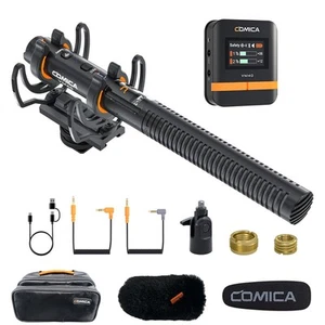 VM40 kabelloses Shotgun-Mikrofon, 48 kHz/32 Bit, 32 GB Speicher kabelloses Mikrofon für C... - Bild 1 von 7