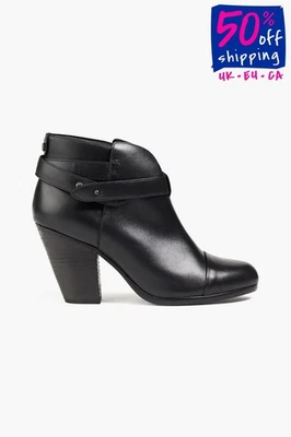 PVP €455 RAG & BONE Botines de Cuero US7 UK4.5 EU37 Pull On Hecho en Italia Foto 1 de 4