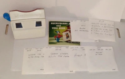 Visor View-Master Gaf rojo/blanco/azul 21 carretes dibujos animados originales Foto 1 de 4