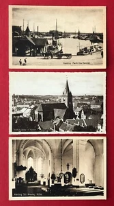 3 x AK KOLDING in Dänemark um 1930 Haven Hafen und Kirche    ( 109165 - Bild 1 von 2