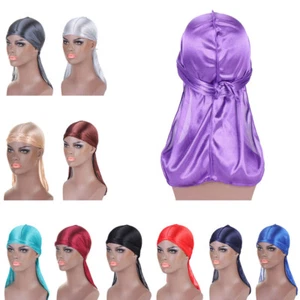 Durag Du-rag Headwear Head Wrap Skull Cap Doo Do Rag Bandana Headband Beanie Hat - Bild 1 von 41