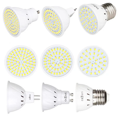 LED Bulb Spotlight 3W 5W 7W MR16 GU10 E27 110V 220V 12V 24V 2835 SMD Lamp Bright - Image 1 of 4
