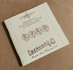 Eberhard & Co. Vintage Warranty Paper Booklet Blank for Chrono 4 models nos - Picture 1 of 9
