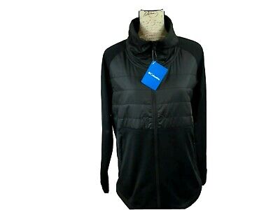 NEW COLUMBIA Women’s M HYBRID Jacket W Oak Park Full Zip Black Coat Active • 44.05€