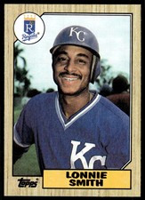 1987 Topps Lonnie Smith Kansas City Royals #69