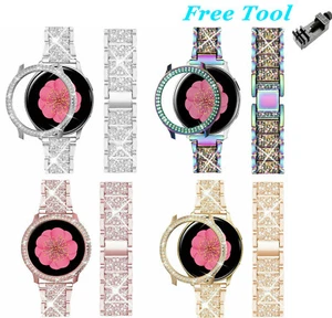 Women Bling Strap Band + Bumper Case for Samsung Galaxy Watch Active 2 40/44mm - Picture 1 of 18