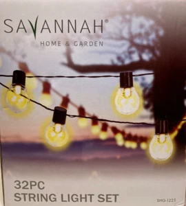 Savannah Home & Garden 32 Pc LED String Light Set 30ft Shatter & Water Resistant - Picture 1 of 5