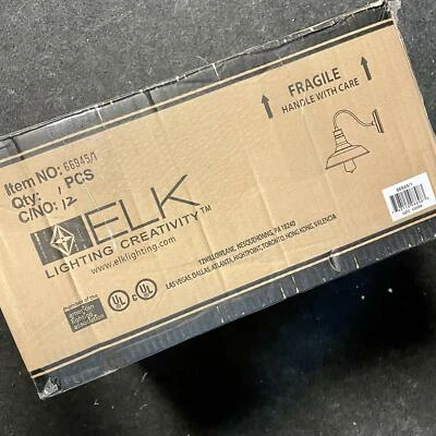 ELK Lighting 66945/1 Wall Sconce Rustic Urban Lodge, Light Bronze (10 x 10 x 14) - Image 1 of 3