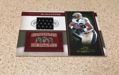 2006 PLAYOFF PRESTIGE GRIDIRON HERITAGE DEUCE MCALLISTER JERSEY #GH14 SAINTS - Image 1 of 2