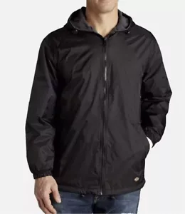 DICKIES Fleece Lined Hooded Nylon Windbreaker Water Resistant Jacket Coat Sz 4XL - Picture 1 of 11