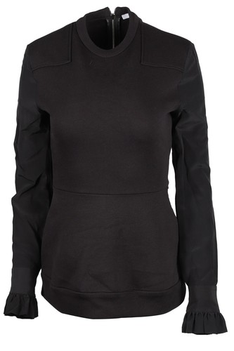 GIVENCHY FELPA COTONE NERO FR 36 UK 8