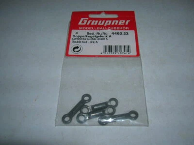 Graupner Doppelkugelgelenk A (4 Stück) Double Ball - link A Art. 4462.22 - Bild 1 von 3