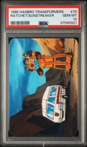 1985 HASBRO TRANSFORMERS RATCHET/SUNSTREAKER #70, PSA 10, POP 9 - Picture 1 of 2
