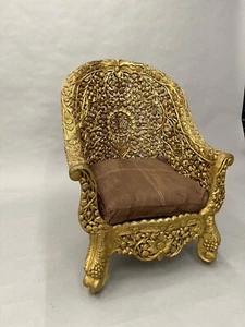 Thronsessel Voll Geschnitzt Massiv Holz - Bild 1 von 10