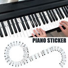Klavier Keyboards Noten Aufkleber 88 Tasten Entfernbar Wiederverwendbar Silikon.
