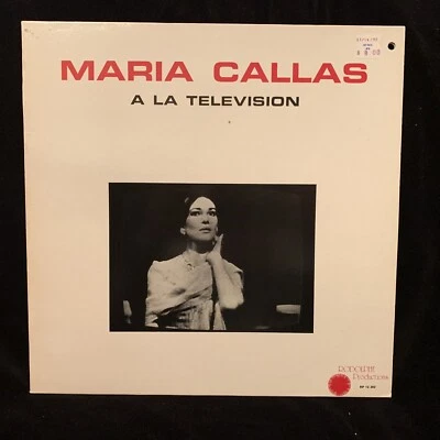 MARIA CALLAS - A La Television - May 15, 1959 - RODOLPHE LP 1982 france - Image 1 of 4