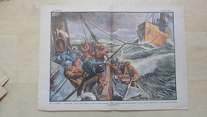 COMPOSITION DE MORITZ REMORQUEUR IROISE PAQUEBOT HELEN PORT DE BREST 1929 - Picture 1 of 1