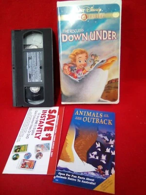 The Rescuers Down Under (VHS, 2000, Gold Collection Edition) Clamshell - Image 1 of 3