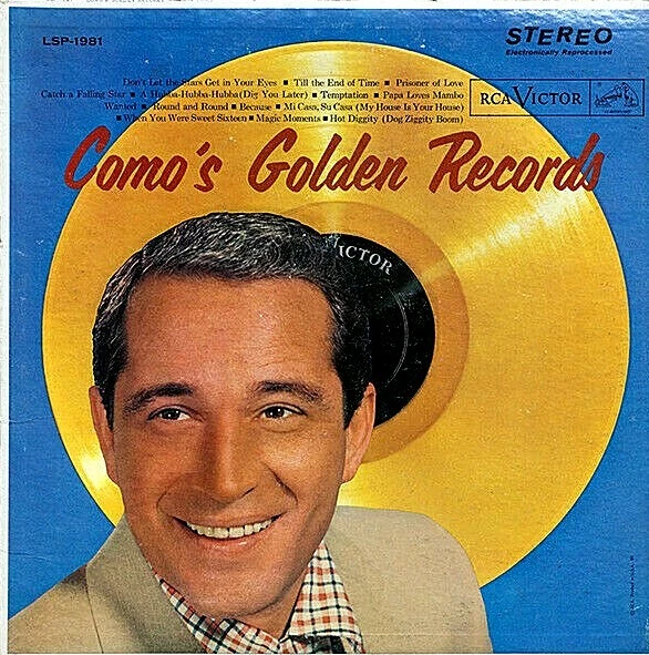 PERRY COMO "COMO'S GOLDEN RECORDS" PREMIUM QUALITY USED LP (NM/EX) - Image 1 of 1