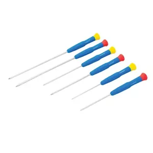 Set cacciaviti di precisione extra lunghi per cellulare e gioielli 6 pezzi - SD62 - Foto 1 di 3