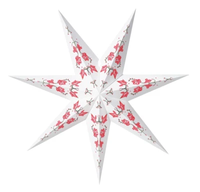 IKEA STRALA Star Light Pendant Table  Lamp Shade Christmas Decoration Pink/White - Image 1 of 4