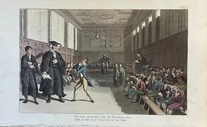 1817 Rowlandson THE STERN PRECEPTOR WITH HIS... The Dance Of Life HC Etching - Picture 1 of 2