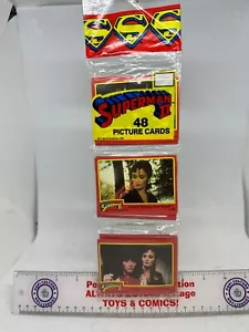 Vintage Topps Superman II 1981 Trading Cards Rack Pack Lot 2 - Picture 1 of 2