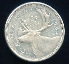 1963 Canada Silver 25 Cent Coin (5.83 Grams .800)