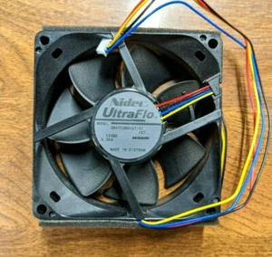 Nidec UltraFlo Fan - U80T12MS1A7-57 - 80x80x25mm 12VDC 0.30A - Computer/Server - Picture 1 of 6