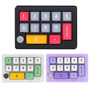 Mini Gaming Keyboard Fully Hot Swappable Mechanical Gaming Keyboard with Knobs - Bild 1 von 20
