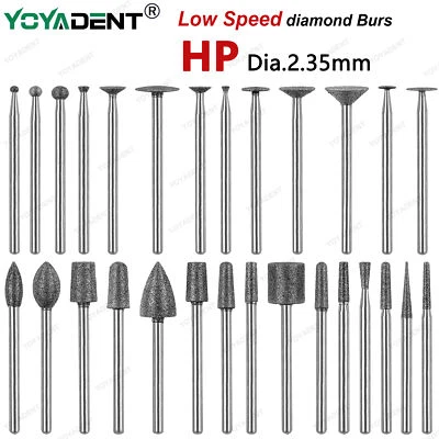 Dental Diamond Burs Low Speed Bur HP Dia.2.35mm For Straight Nose Cone Handpiece - Image 1 of 3