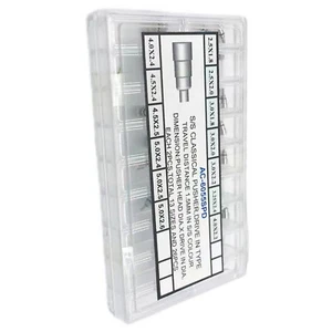 Stainless Steel Silver Classical Drive in Watch Pusher Button Crown Set 26Pcs - Picture 1 of 11