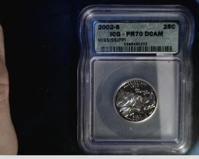 2002-S Mississippi State Quarter, ICG PR70 DCAM  (US-720) - Image 1 of 2