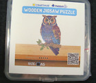 CRAFTHUB PUZZLESUP - Wooden Jigsaw Puzzle - BEAUTIFUL OWL - Style 5 Size A5