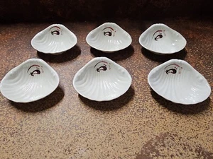 Set Of 6 Melamine Yick Fung Clam Oysters Serving Dishes - Picture 1 of 7