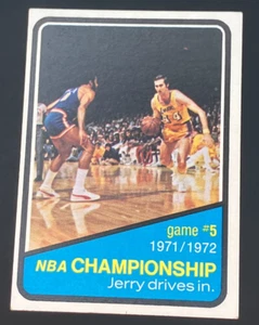 1972-73 Topps Jerry West #158 NBA Championship - Afbeelding 1 van 2