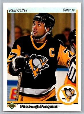 Paul Coffey 1990-91 Upper Deck HOCKEY #124 Pittsburgh Penguins HOF - Image 1 of 2