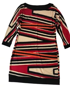 Vestido Vaina London Times Talla 6 Slinky Jersey Tejido Bloque de Color Rayas - Imagen 1 de 12