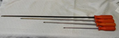 MAC TOOLS 4PC RED HARD HANDLE LONG MIXED SCREWDRIVER SET 8", 12", 18", 24" - Image 1 of 4