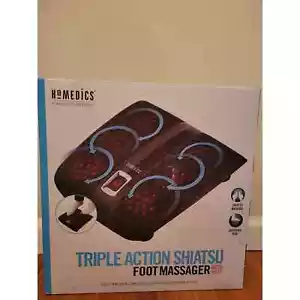 NIB Homedics Triple Action Shiatsu Foot Massager With Heat - Picture 1 of 5